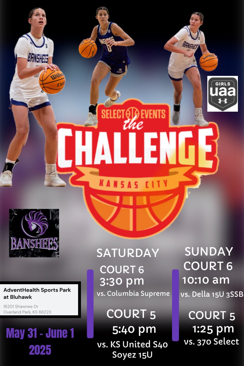Taige Norwood (@taigenorwood) on Twitter photo Canโt wait to get on the court in Kansas this weekend!#thechallenge
<a href="/Bansheefam/">Banshees Basketball Club</a> <a href="/bclaymarketing/">Brandon Clay Brand Marketing</a> <a href="/cooperwatson24/">Cooper Watson</a> <a href="/coachtphil34/">Tiffany</a> <a href="/SelectEventsBB/">Select Events Basketball</a> Canโt wait to get on the court in Kansas this weekend!#thechallenge
<a href="/Bansheefam/">Banshees Basketball Club</a> <a href="/bclaymarketing/">Brandon Clay Brand Marketing</a> <a href="/cooperwatson24/">Cooper Watson</a> <a href="/coachtphil34/">Tiffany</a> <a href="/SelectEventsBB/">Select Events Basketball</a>