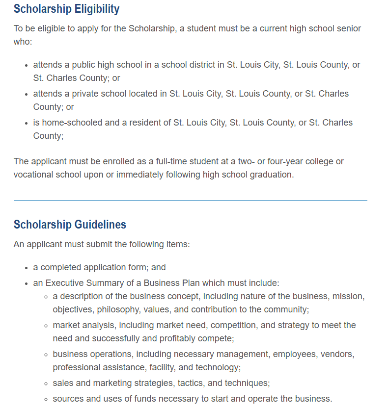 The Progress 64 Entrepreneurial Scholarship will open on July 1, 2025.  Go to:  youthbridge.org/progress64/ for more information.