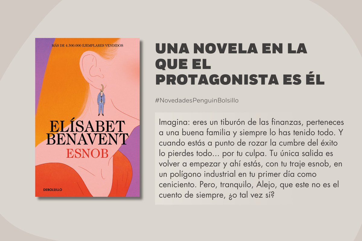 Penguin Bolsillo 🐧 📚 #PenguinBolsillo (@penguinbolsillo) on Twitter photo 📙Llega a bolsillo «Esnob», el último éxito de Elísabet Benavent, <a href="/Betacoqueta/">Beta Coqueta</a>, una radiografía de las relaciones humanas mordaz e irónica, divertida y tierna. 💜
🔗bit.ly/4dafNGA
#NovedadesPenguinBolsillo 📙Llega a bolsillo «Esnob», el último éxito de Elísabet Benavent, <a href="/Betacoqueta/">Beta Coqueta</a>, una radiografía de las relaciones humanas mordaz e irónica, divertida y tierna. 💜
🔗bit.ly/4dafNGA
#NovedadesPenguinBolsillo