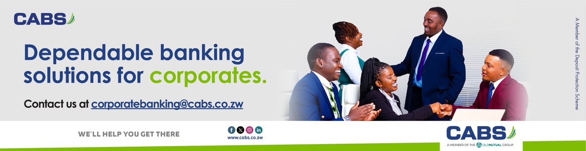 Economic Times (@etimeszw) on Twitter photo Choose <a href="/CabsZimbabwe/">CABS ZIMBABWE</a> for secure, #innovative & dependable #bankingsolutions that empower your #business to thrive. Partner with <a href="/CabsZimbabwe/">CABS ZIMBABWE</a> & experience #banking that works as hard as you do.
#zimbabweans Choose <a href="/CabsZimbabwe/">CABS ZIMBABWE</a> for secure, #innovative & dependable #bankingsolutions that empower your #business to thrive. Partner with <a href="/CabsZimbabwe/">CABS ZIMBABWE</a> & experience #banking that works as hard as you do.
#zimbabweans