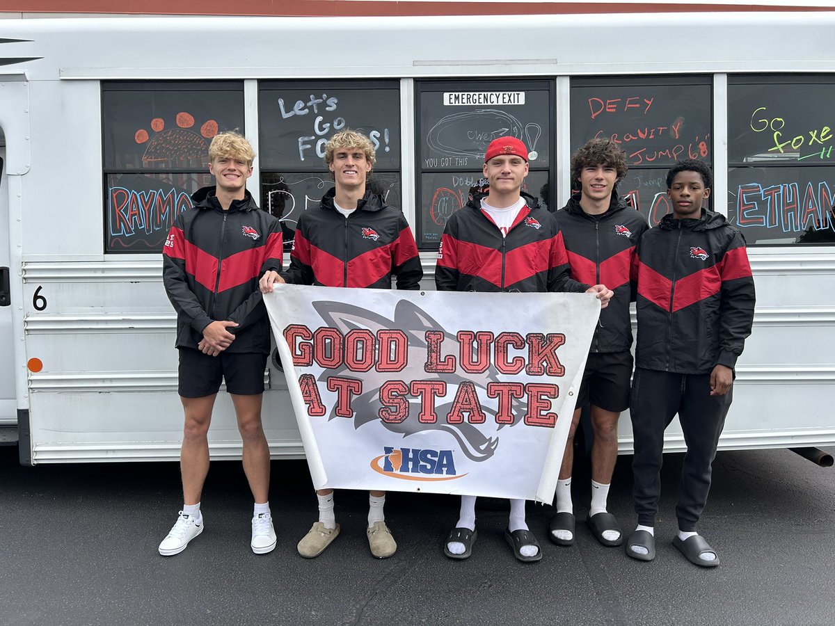 Yorkville Foxes (@yhsathletics115) on Twitter photo Good luck to our Boys Track & Field athletes as they head off to the <a href="/IHSA_IL/">Illinois High School Association #IHSA</a> state meet! Good luck to our Boys Track & Field athletes as they head off to the <a href="/IHSA_IL/">Illinois High School Association #IHSA</a> state meet!