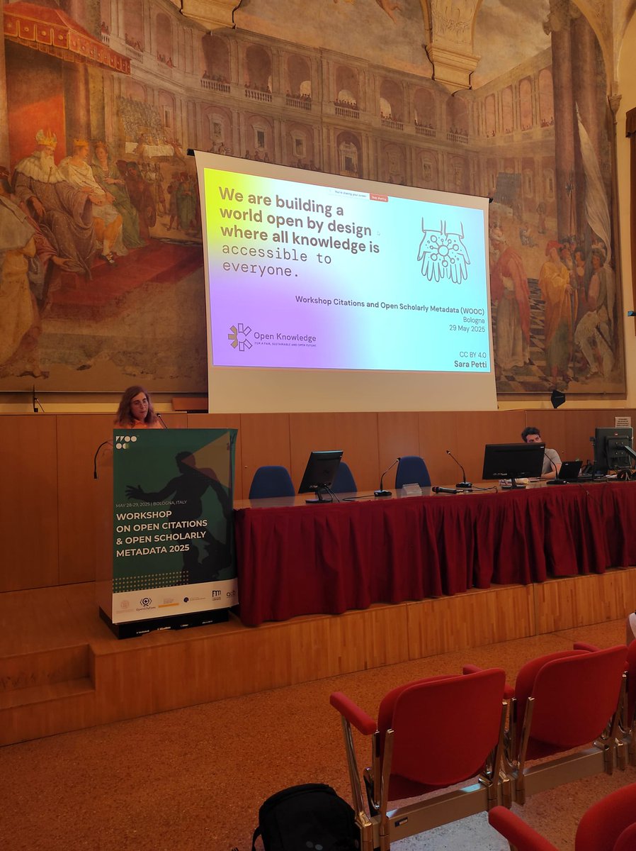 🔊 Invited talk by Sara Petti now at #WOOC2025:
"We are building a world open by design, where all knowledge is accessible to everyone."
She calls for new models that not only remove barriers but also inspire communities to reimagine how institutions are built.