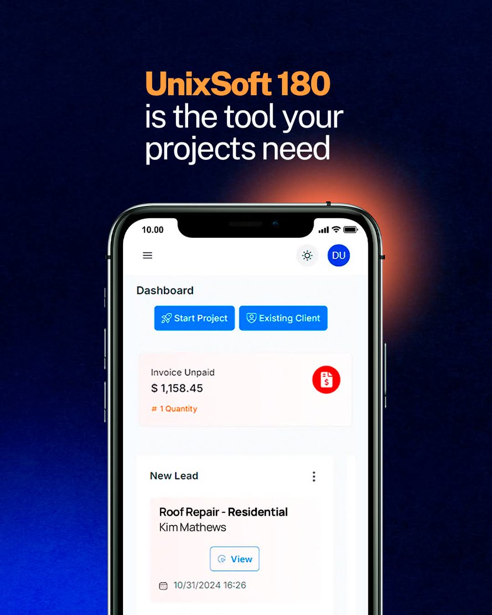 unixsoft180's tweet image. Transform how you manage roofing projects—fast, simple, and cost-effective. All you need in one smart tool. Try it now with zero risk!
#RoofingSoftware #AllInOneTool #ProjectManagement #DigitalSolutions #14DayFreeTrial