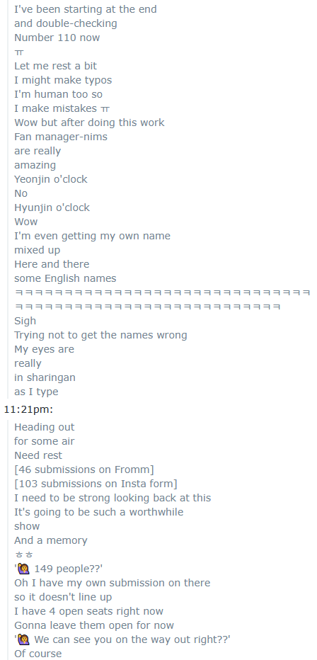 litell_johnn's tweet photo. Chat highlights: Hyunjin manually processes all the fan meeting submissions, typing instead of copy-pasting and on Notepad instead of spreadsheet (250529)

Text links:
https://t.co/tjHBCgyk92 https://t.co/vgGp4hJpl3