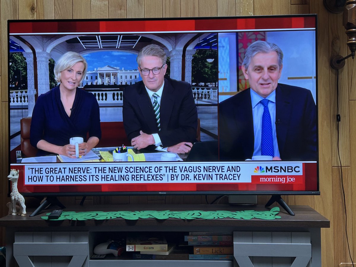 Prof. Kevin J. Tracey, MD (@kevinjtraceymd) on Twitter photo Thank you Jonathan, Mina and Joe for having me on <a href="/Morning_Joe/">Morning Joe</a> to discuss #TheGreatNerve! Thank you Jonathan, Mina and Joe for having me on <a href="/Morning_Joe/">Morning Joe</a> to discuss #TheGreatNerve!