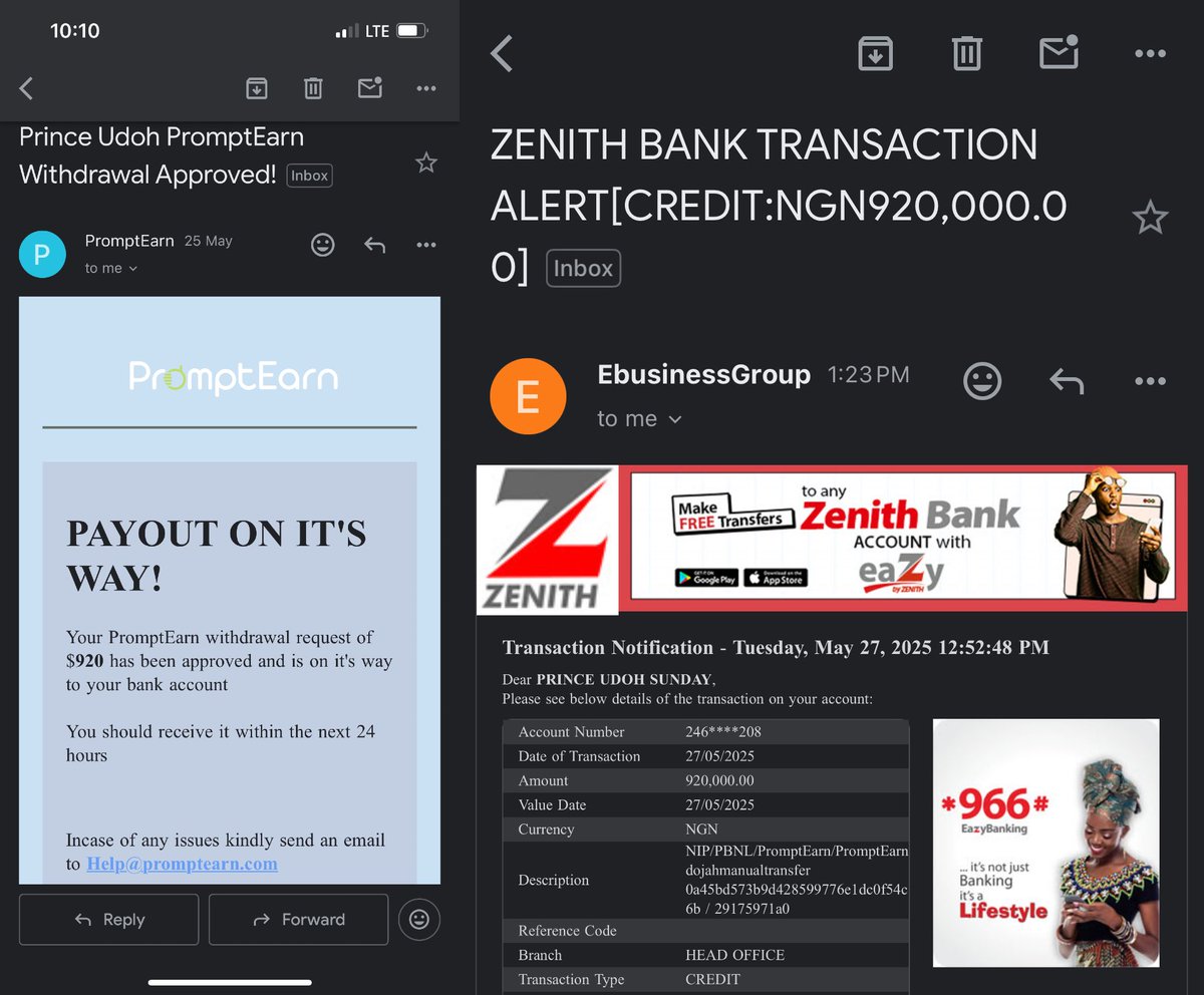 ๐๐ซ๐ข๐ง๐๐ ๐๐๐จ๐ก (@realprinceudoh_) on Twitter photo Almost a Million Naira Made In a Week
If you need this kind of result just grab the OIGPROGRAM asap๐ฅ๐ฅณ
Thank you <a href="/promptearn/">PromptEarn</a> payment well received Almost a Million Naira Made In a Week
If you need this kind of result just grab the OIGPROGRAM asap๐ฅ๐ฅณ
Thank you <a href="/promptearn/">PromptEarn</a> payment well received