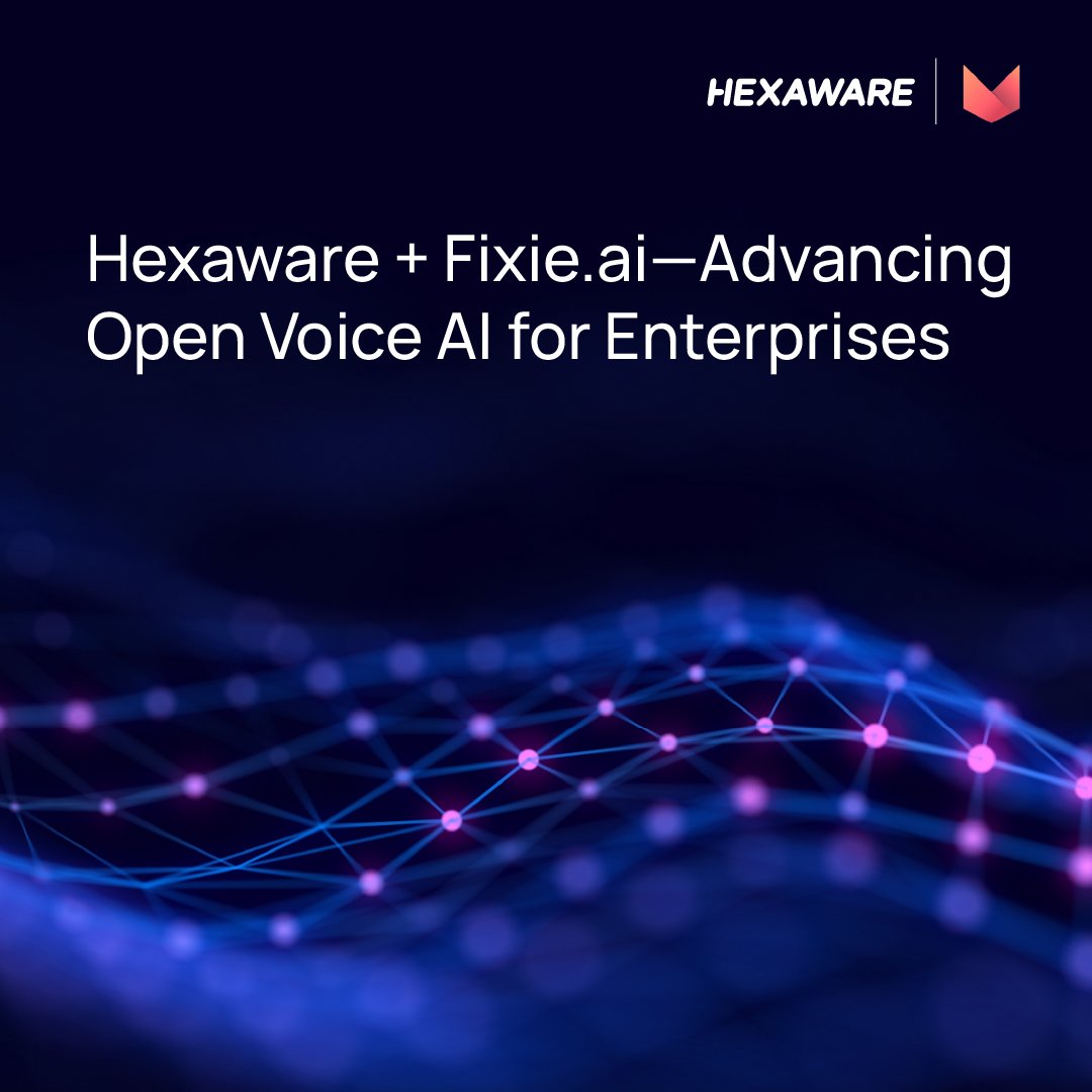 Hexaware Technologies (@hexawareglobal) on Twitter photo Voice AI, the enterprise way. Hexaware partners with <a href="/FixieAI/">Fixie.ai 🦊</a> to deliver faster, sharper customer conversations using Ultravox Realtime. Deployed where accuracy, scale, and uptime are non-negotiable. Read more: bit.ly/4kE7y8h
#VoiceAI #EnterpriseAI #UltravoxRealtime Voice AI, the enterprise way. Hexaware partners with <a href="/FixieAI/">Fixie.ai 🦊</a> to deliver faster, sharper customer conversations using Ultravox Realtime. Deployed where accuracy, scale, and uptime are non-negotiable. Read more: bit.ly/4kE7y8h
#VoiceAI #EnterpriseAI #UltravoxRealtime