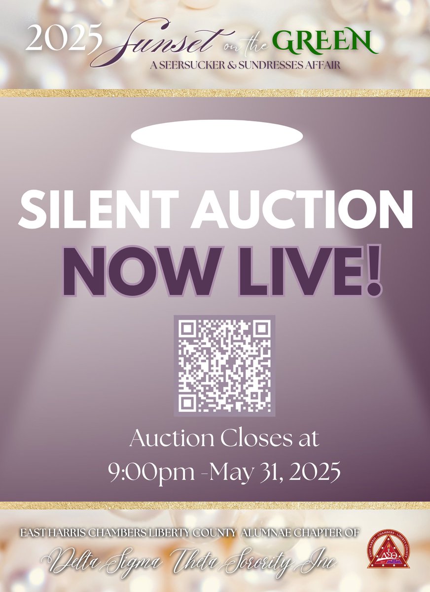 Silent Auction 📣

The Sunset on the Green: a Seersucker &amp; Sundresses Affair silent auction is now live! There are several exciting donations! Please get your bids in early! Bidding ends Saturday,  May 31st at 9:00pm. You do not need to be present to win!