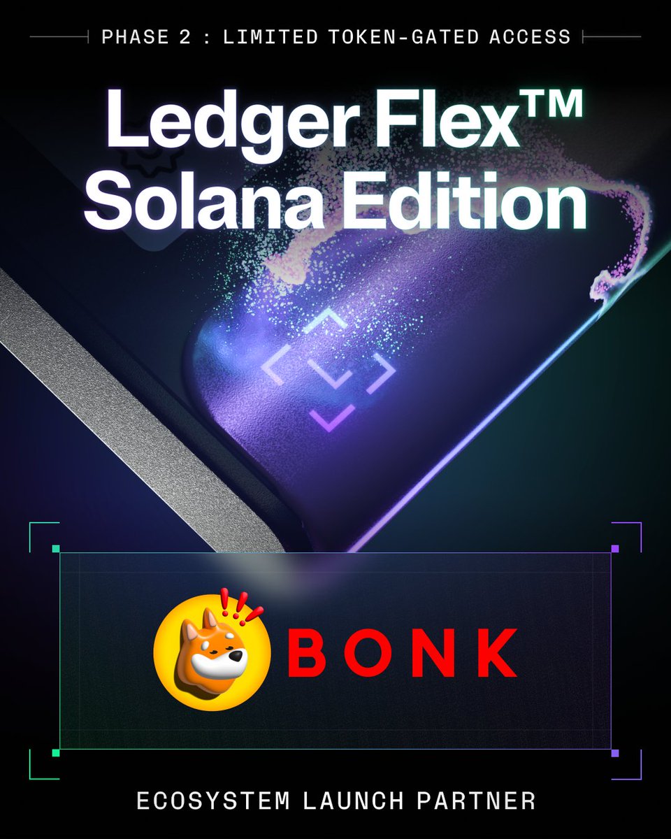 bonk_inu's tweet image. The Solana x Ledger Flex is here!

We’re working with @Ledger to offer our community early access to the limited Ledger Flex Solana Edition with $50 in $SOL rewards!