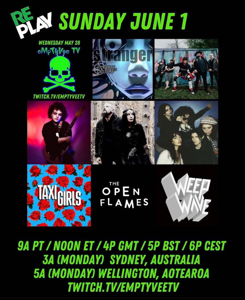 Video replay this Sunday.  Free download codes for bandcamp will be available from the hosts upon request.

distrokid.com/hyperfollow/40…

#emptyveetv #newmusicoclock #musicvideo #djaddambombb  #DJD42 #artistsubmissions #nonstop #darkalternative #BleedingEdge #twitchstreamer #twitch