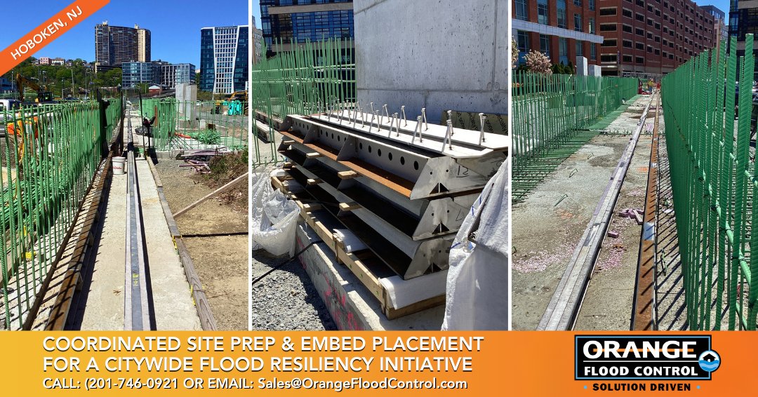 FloodMitigation's tweet image. COORDINATED SITE PREP &amp;amp; EMBED PLACEMENT FOR A CITYWIDE RESILIENCY INITIATIVE! Orange Flood Control, LLC is proud to play a role in large-scale, federally-backed resiliency &amp;amp; urban planning projects: zurl.co/ChEm  

#ExpertPrecision #RebuildByDesign #HobokenNJ