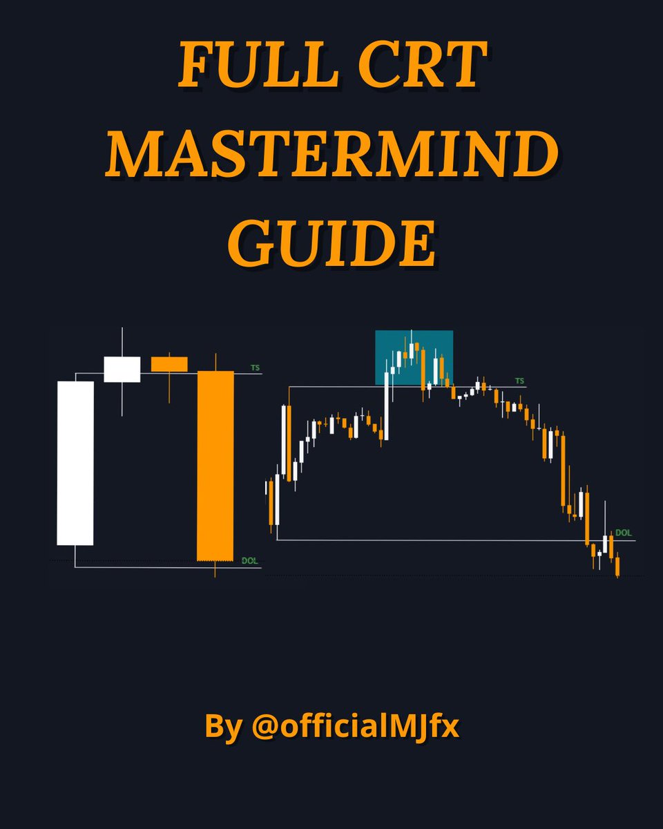 OfficialMJfx's tweet image. Most CRT posts are recycled trash that confuse traders and blow accounts.

I made a REAL CRT Mastermind that breaks it all down: valid vs invalid CRT setups, HTF/LTF alignment, 159 Rule, and more.

Like, Repost &amp;amp; comment “CRT”  I’ll DM the full PDF FREE.
(Must be following.)