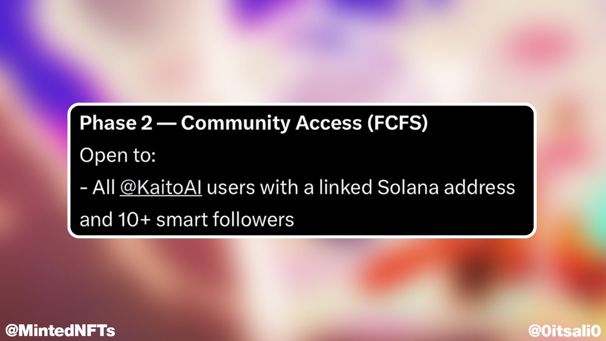 Less than 2 days left! 🚨
You need at least 10 Smart Followers on Kaito to qualify for the FCFS <a href="/stayloudio/">Loud!</a> , $LOUD pre-sale!

Drop a comment if you're short — I’m following back smaller accounts to help the community qualify 🫶💥