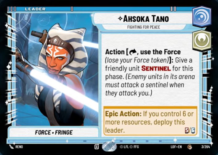 GoldenDicePod's tweet photo. We got a new Ahsoka and this time she is Vigilance!

#SWU https://t.co/7H9qA8AJWi