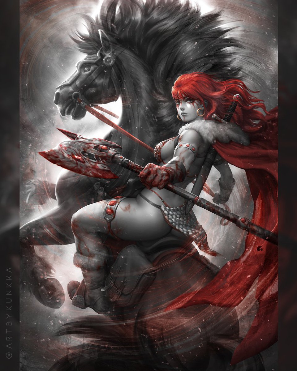 artbykunkka's tweet image. ⚔️Red Sonja Noir ⚔️
My exclusive cover with @ArtgermXclusive and @616comics
.
On sale 05\31, 12pm EST!
.
.
#redsonja #artgermcollectibles #variantcover