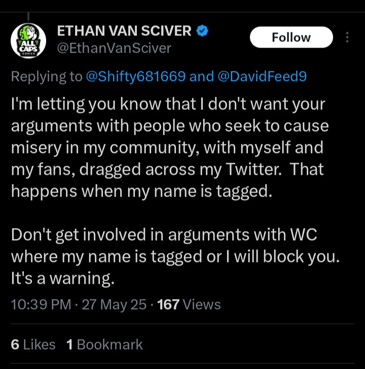 ZayJspx's tweet photo. @VolanteEternity @AgentSIMMONS_AL @NoneNon46893937 @Exwaritohammed @EricDJuly @mrmarkmillar @EthanVanSciver I don't know if @AgentSIMMONS_AL got the message but I bet if he checks right now he's definitely blocked by @EthanVanSciver https://t.co/LCGajF8T5J