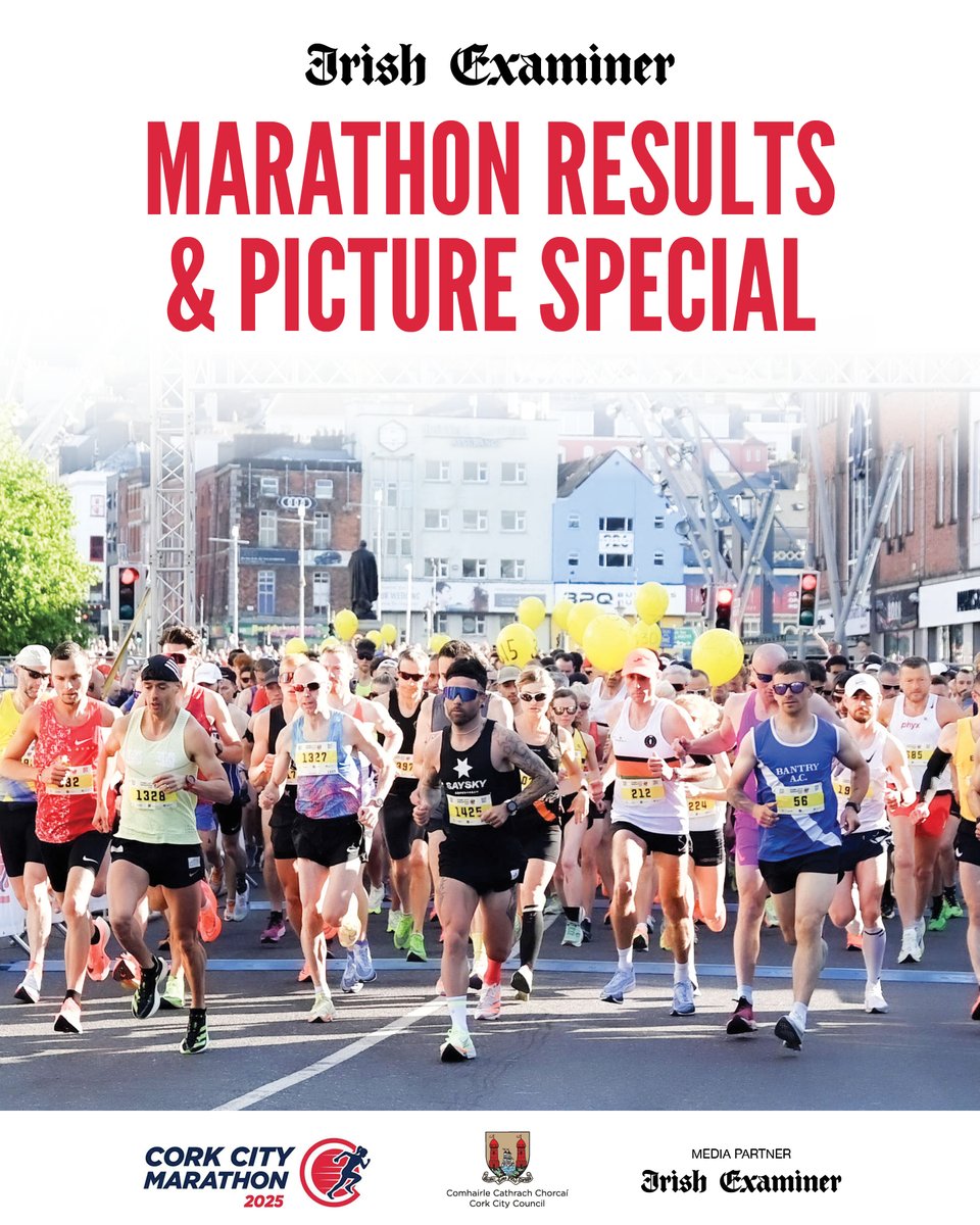 Cork City Marathon (@thecorkmarathon) on Twitter photo Calling all Cork City Marathon runners! On Monday, June 2nd our very proud Media Partner the <a href="/irishexaminer/">Irish Examiner</a> will be publishing a special edition featuring your photos and race results.
subscribe.irishexaminer.com Calling all Cork City Marathon runners! On Monday, June 2nd our very proud Media Partner the <a href="/irishexaminer/">Irish Examiner</a> will be publishing a special edition featuring your photos and race results.
subscribe.irishexaminer.com