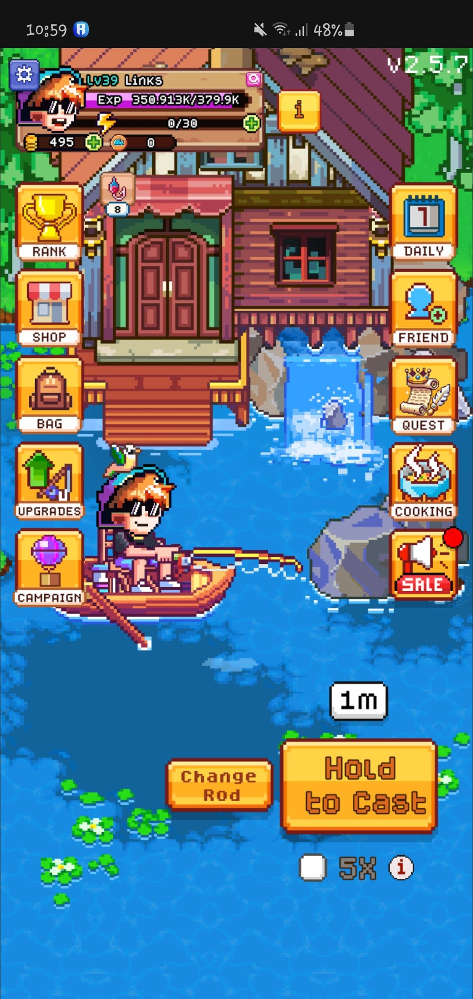 Honestly its hard for me at first reel, I dont get it how it works until so many try and recieved times up often lol . But I finally Enjoy this game and now Im currently lvl.39 yippie. @YieldGuild @FishingFrenzyCo @gguncharted https://t.co/pN1maxUwHV