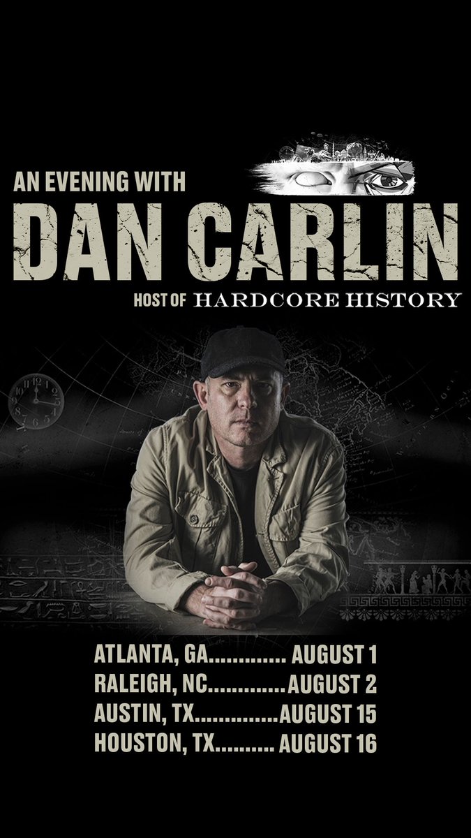 HardcoreHistory's tweet image. People have been asking why I've been avoiding live events in "the South" (I haven't). Proof: I give you the upcoming August tour. The South in August!🥵
Pre-sale with the code "ben" now available!
Atlanta, GA: ticketmaster.com/event/0E00629E…
Raleigh, NC: ticketmaster.com/event/2D0062A1…
Austin,…