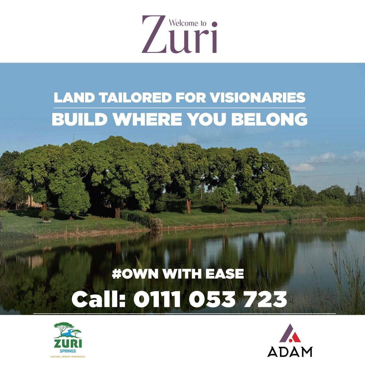 zuribyadam's tweet photo. Crafted for Visionaries, Designed for Legacy
At Zuri by ADAM Capital, own your 1/8 of an acre plot in a community built for purpose, peace and progress. Build where you truly belong.
📞+254111053723 to secure your future. 
#zuribyadam #ownwithease @KCBKenya @CMAKenya ~B.S https://t.co/FyZP6MeL4g