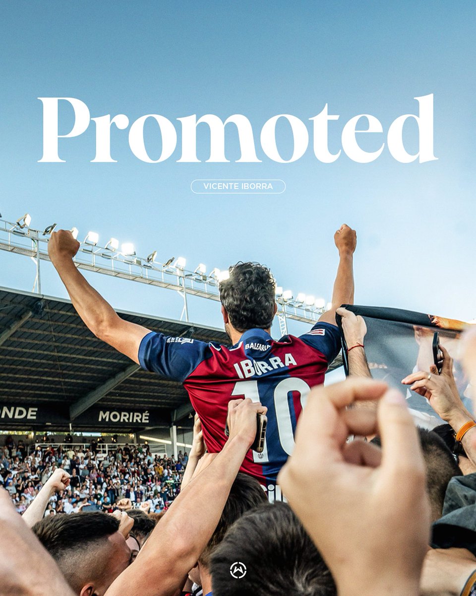 Wasserman Football (@wass_football) on Twitter photo Congratulations to Levante UD captain <a href="/Iborra_Vicente/">Vicente Iborra de la Fuente</a> on his promotion to LaLiga after a dramatic win this weekend, with the match decided in the 97th minute.
<a href="/LevanteUD/">Levante UD</a> returns to LaLiga after three seasons in the Second Division.
From all of us at #TeamWass, well done! 🙌 Congratulations to Levante UD captain <a href="/Iborra_Vicente/">Vicente Iborra de la Fuente</a> on his promotion to LaLiga after a dramatic win this weekend, with the match decided in the 97th minute.
<a href="/LevanteUD/">Levante UD</a> returns to LaLiga after three seasons in the Second Division.
From all of us at #TeamWass, well done! 🙌