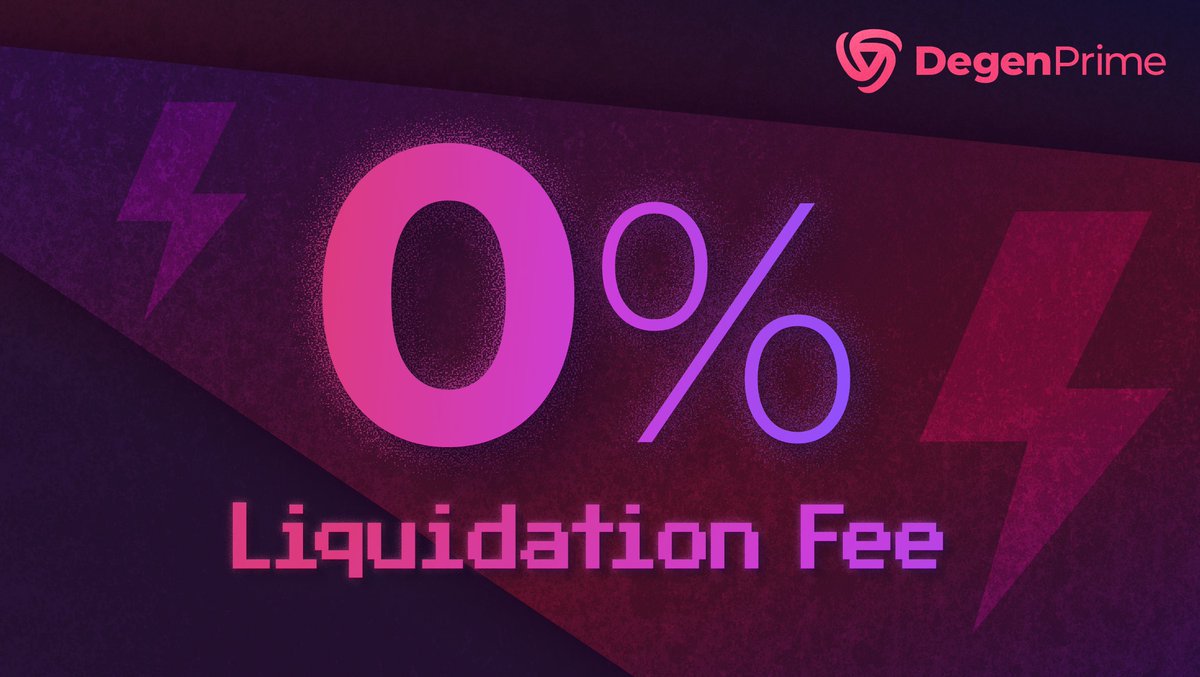 DegenPrime (@degenprimedefi) on Twitter photo 0% liquidation fee for <a href="/AerodromeFi/">Aerodrome</a> LPs
Missed the AMA? No worries! 
One announcement made is that you won't pay any liquidation fees on Aerodrome positions.
Want to hear more? Listen to the full recording with <a href="/AerodromeFi/">Aerodrome</a> and <a href="/VeloraDEX/">Velora (formerly ParaSwap)</a> below.
Leverage Everything 0% liquidation fee for <a href="/AerodromeFi/">Aerodrome</a> LPs
Missed the AMA? No worries! 
One announcement made is that you won't pay any liquidation fees on Aerodrome positions.
Want to hear more? Listen to the full recording with <a href="/AerodromeFi/">Aerodrome</a> and <a href="/VeloraDEX/">Velora (formerly ParaSwap)</a> below.
Leverage Everything