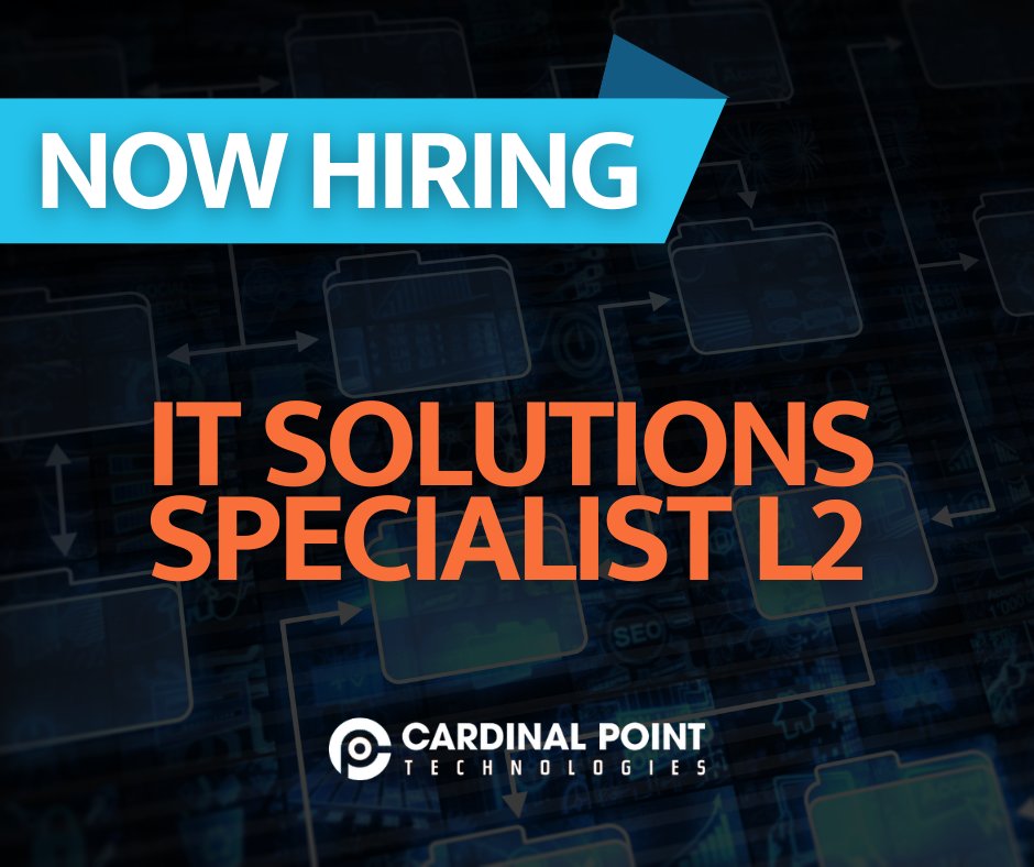 CardinalPointIT's tweet image. We’re looking for a dependable, resourceful IT Specialist to help us support our clients with smart solutions, smooth systems, and strong security.

Send your resume to: careers@cardinalpoint.tech
Learn more: cardinalpoint.tech/support/career…

#ITJobs #TechCareers #MSPJobs #ITSupport