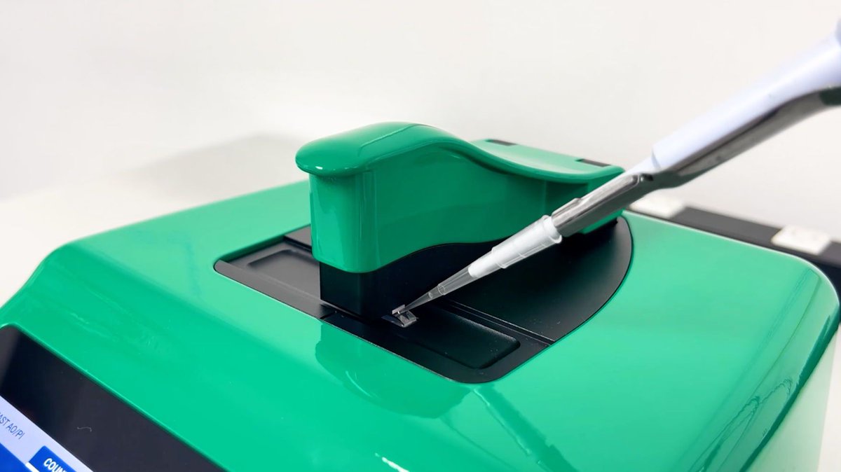 Our patented DirectPipette™ technology saves millions of cell counting slides every year.

Join the worldwide community of scientists who are counting cells without slides on the CellDrop!

Learn more: buff.ly/P4n90VX