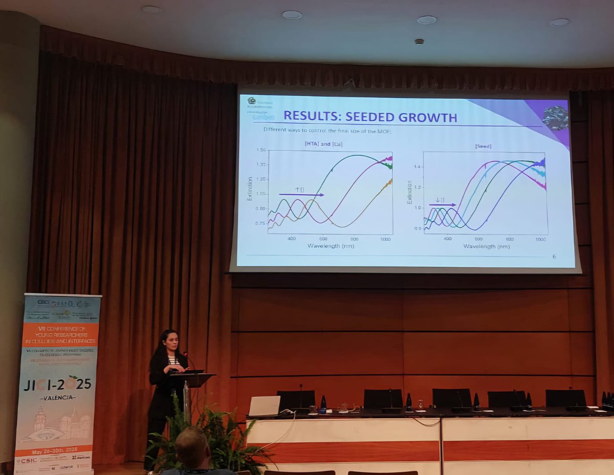 FunNanoBio's tweet image. Great talk of Sara Rodríguez at JICI 2025 about the Synthesis of Chiral MOF TAMOF-1 🤩👩🏽🔬