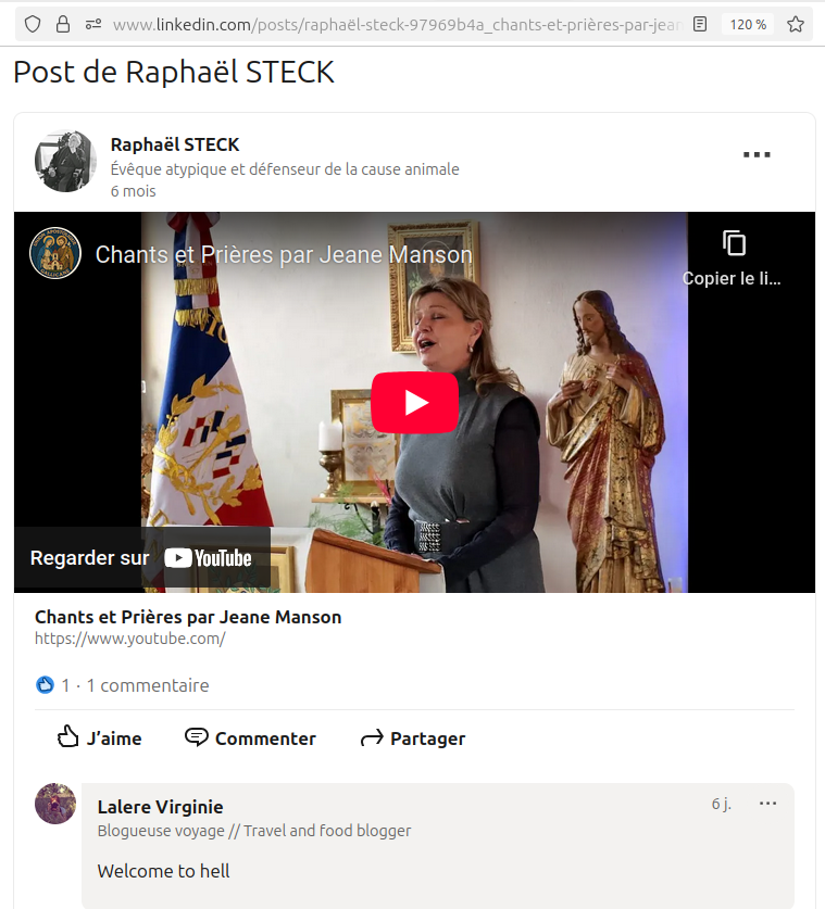 Casimir_Noir's tweet photo. Toujours sans nouvelle de l'état de santé de #RaphaelSteck une semaine après sa défenestration. 
Chants et prières de bon rétablissement à l'évêque atypique #RaphaelSteck par #JeanManson, live at Centre Saint-Joseph Lingolsheim.
#LesenfantsDeDieu Remix
https://t.co/EJbHxDu2aX https://t.co/ULRJwCb1F6