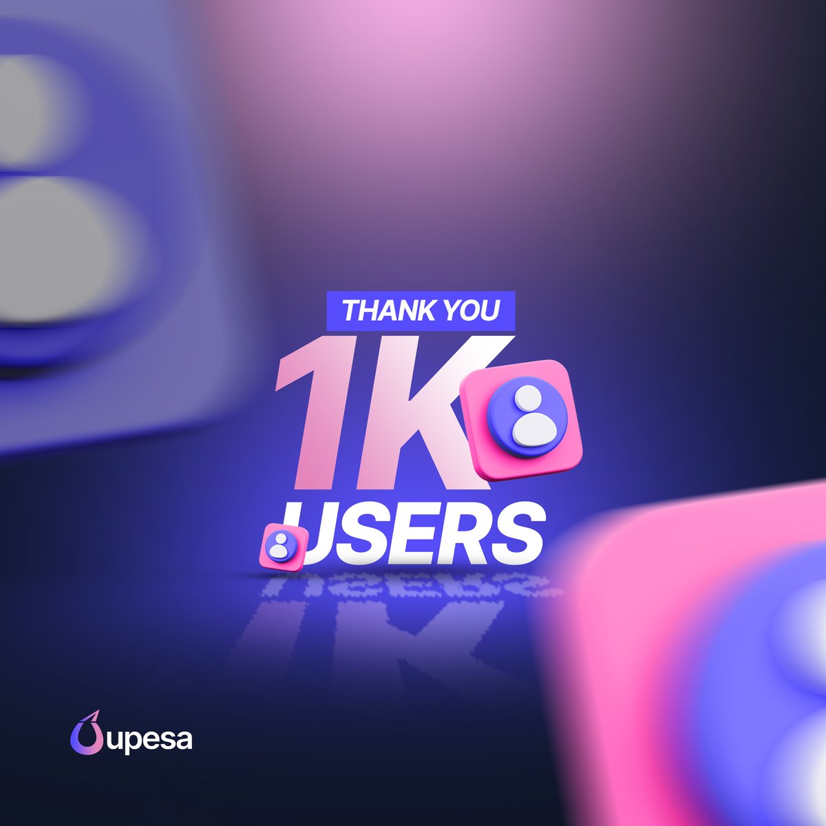 UpesaHQ's tweet photo. 🎉 We just crossed 1,000 users!

A big THANK YOU to everyone who’s joined us on this journey. Your support means everything as we build the future of payments together. 🚀

Let’s keep growing, learning, and innovating — together. 💪

#1KUsers #Milestone #ThankYou #Upesa https://t.co/pql8r8D1a3