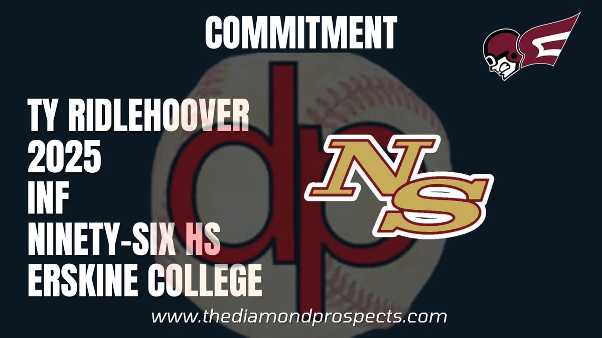 Recently, 2025 INF Ty Ridlehoover of Ninety-Six High School made a commitment to play college baseball at Erskine College.