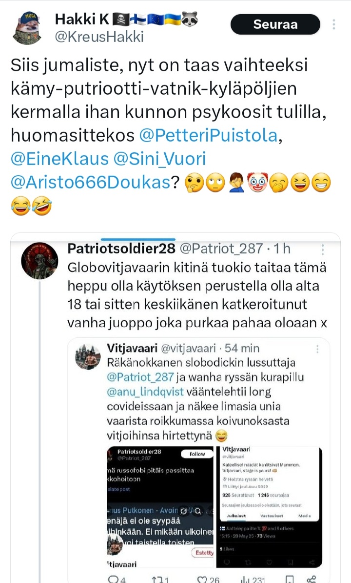 Globojen itku tuokio on huvittavaa luettavaa että tähän pitää sanoa että globojen itku on musiikkia mun korville