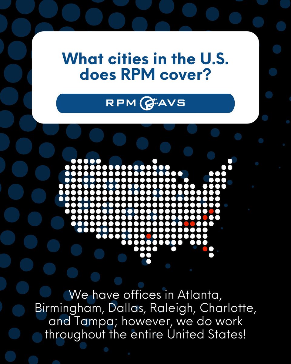 RPMAVS's tweet image. Where do we work? 
No matter the zip code, RPM AVS delivers expert AV design, consulting, and CAD services nationwide.

#RPMAVS #AVSolutions #NationalCoverage #CADDesign #ConsultingExcellence #AVProfessionals #TechThatDelivers