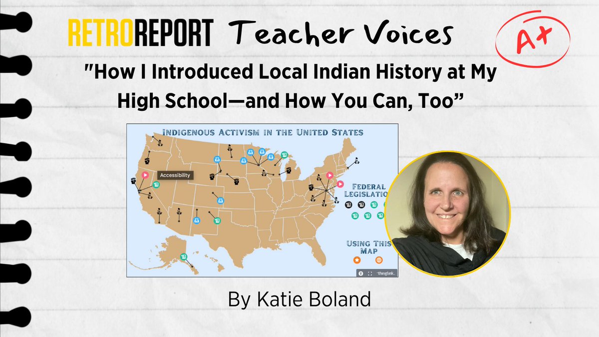 Are you wanting to incorporate more Native American history into your classrooms? Learn how Katie Boland, a Retro Report Ambassador, used Retro Report to educate her students on Indigenous history: 
retroreport.org/articles/how-i…
