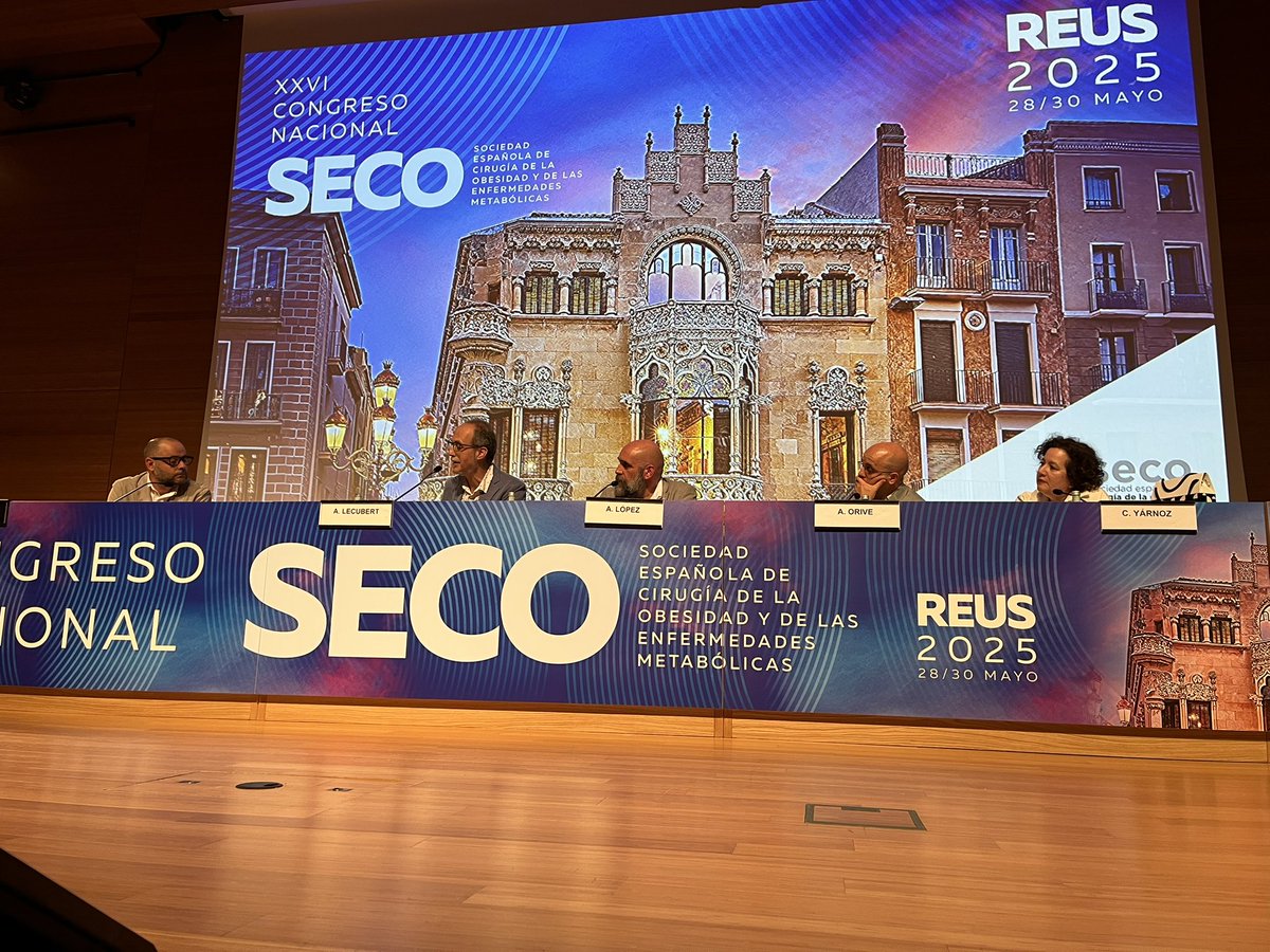 SECO - Sociedad Española de Cirugía de la Obesidad (@obesidadseco) on Twitter photo Mesa “El futuro del manejo de la #obesidad” moderada por los Dres. Concepcion Yarnoz y Norberto Cassinello.
🗣️Ponentes: Albert Lecube <a href="/albertlecube/">Albert Lecube</a>, Aitor Orive y Antonio López #SECO2025 Mesa “El futuro del manejo de la #obesidad” moderada por los Dres. Concepcion Yarnoz y Norberto Cassinello.
🗣️Ponentes: Albert Lecube <a href="/albertlecube/">Albert Lecube</a>, Aitor Orive y Antonio López #SECO2025