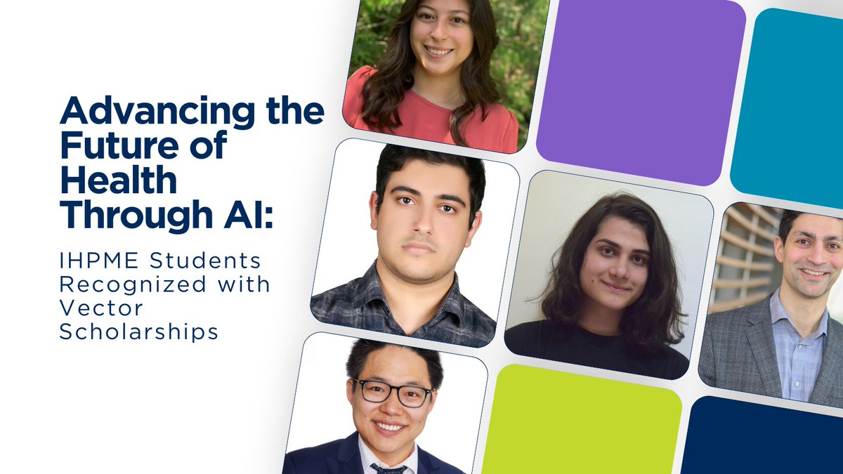 Meet the 2025-26 Vector Scholars from IHPME, a talented cohort dedicated to driving AI innovation forward.

Read more: tinyurl.com/2u57nv2j