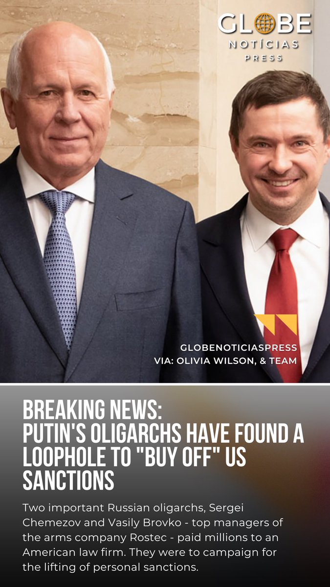 GNP_UNION's tweet photo. Putin's oligarchs have found a loophole to "buy off" US sanctions. #globalnews #worldnews #news #politics https://t.co/cDKYa0cqPu