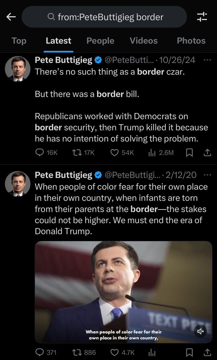 TheKevinDalton's tweet photo. I’m sure it’s just a total coincidence that Pete Buttigieg is going on a democratic revisionist history tour about COVID, the border, and inflation sometime after he deleted every post he made about COVID, the border, and inflation from 2020 to 2024… https://t.co/N4VgBtGlRp