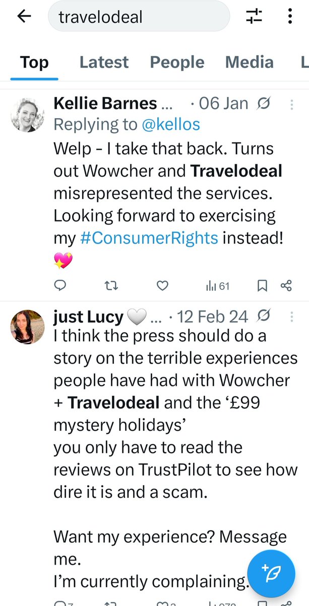 All unhappy customers of Wowcher and Travelodeal. Avoid them both.
