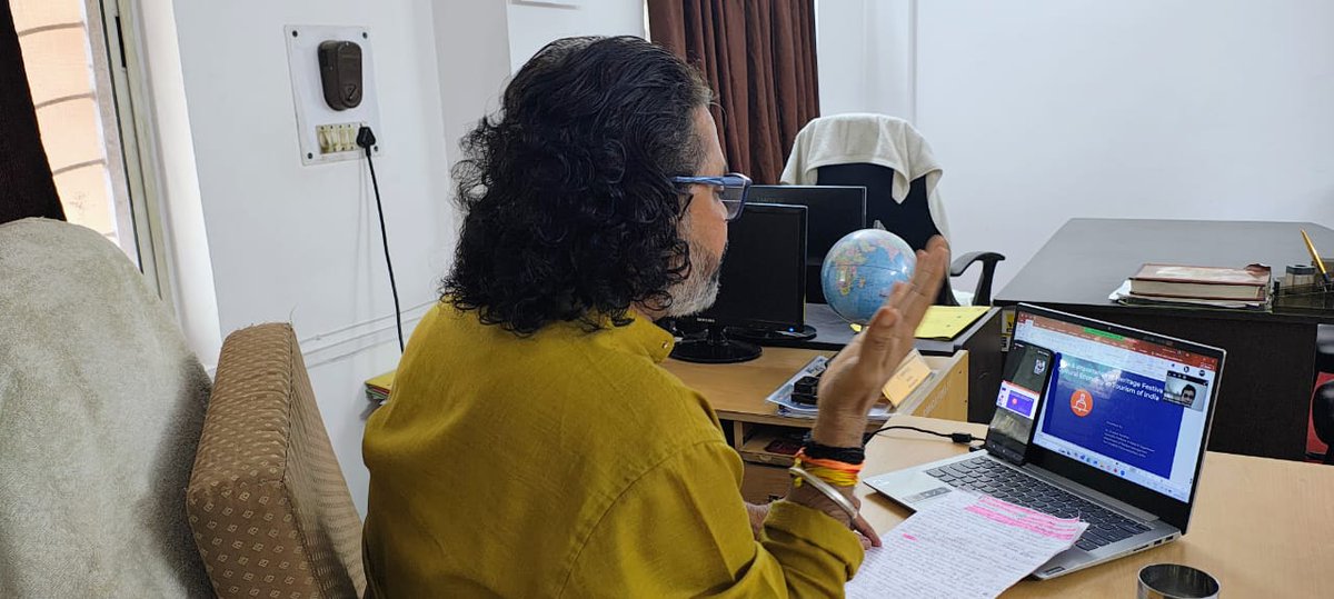 Proud to share a platform on today's International Webinar as a special guest and lecture on the topic "Role and Importance of Heritage Festival and Cultural Economy in Tourism of India". 

#cultural_values
#sanatan_economy
#heritagetourism