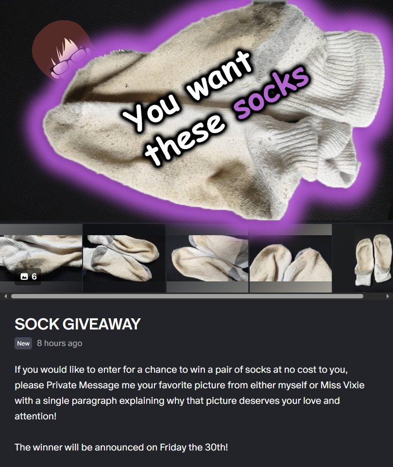 Hey everyone! Have you always wanted to own a pair of my socks to elevate your studies? Now you and others have a chance! By joining either Classroom and following the directions, you could be sniffing your Teachers socks sometime next week! Obey Miss Teacher!🥰