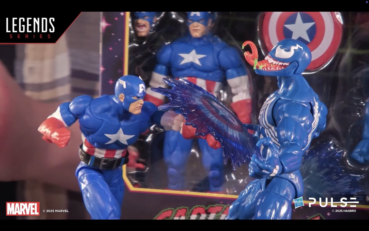 preterniadotcom's tweet photo. Marvel Legends Gamerverse Captain America and Venom https://t.co/jgiXeNk5sM
