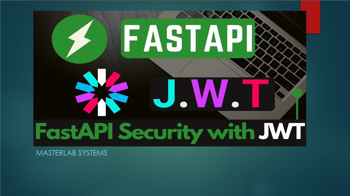 masterlab1817's tweet image. Python FastAPI Project with JWT Authentication | Step-by-Step Guide

#Python #fastapi , #pythonapi , #JWTAuthentication, #SecureAPI, #apisecurity , #pythonwebdevelopment , #oauth2 , #fastapitutorial , #backenddevelopment , 

youtu.be/LMxhWtPSZXY?si…