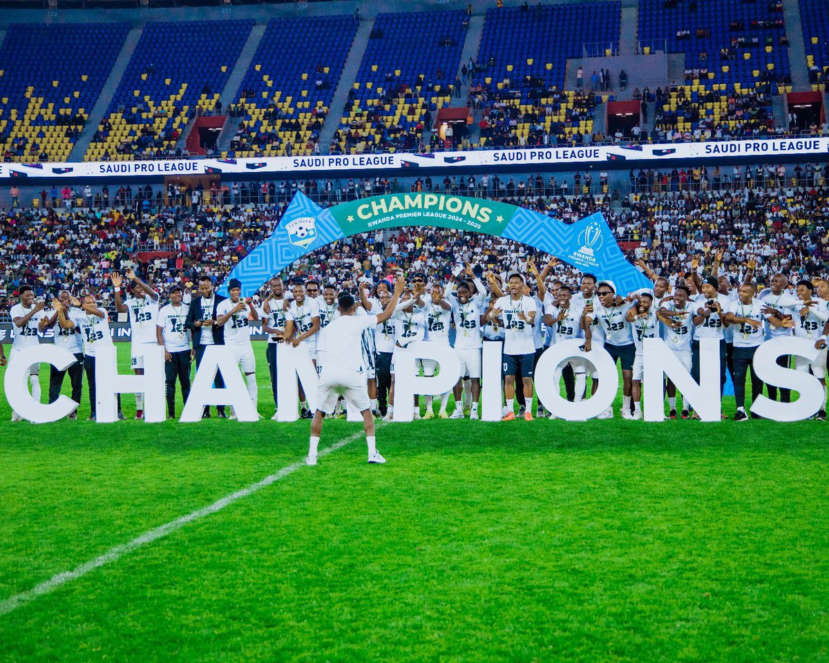 VisionfcR's tweet image. Vision Fc would like to congratulate Apr fc for being crowned as champions of Rwanda premier league 2024/25🏆🥇🎉
#fairplay 🤝
