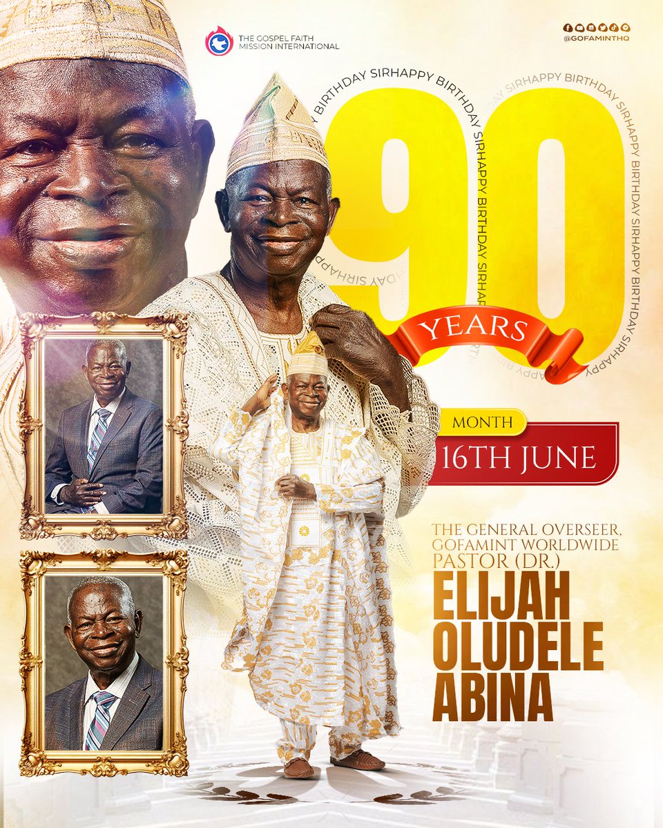 gofaminthq's tweet photo. A journey marked by divine impact and spiritual legacy.

#GOFAMINT
#ElijahAbinaAt90
#CelebratingAGiant https://t.co/R8Wd3ltJNH