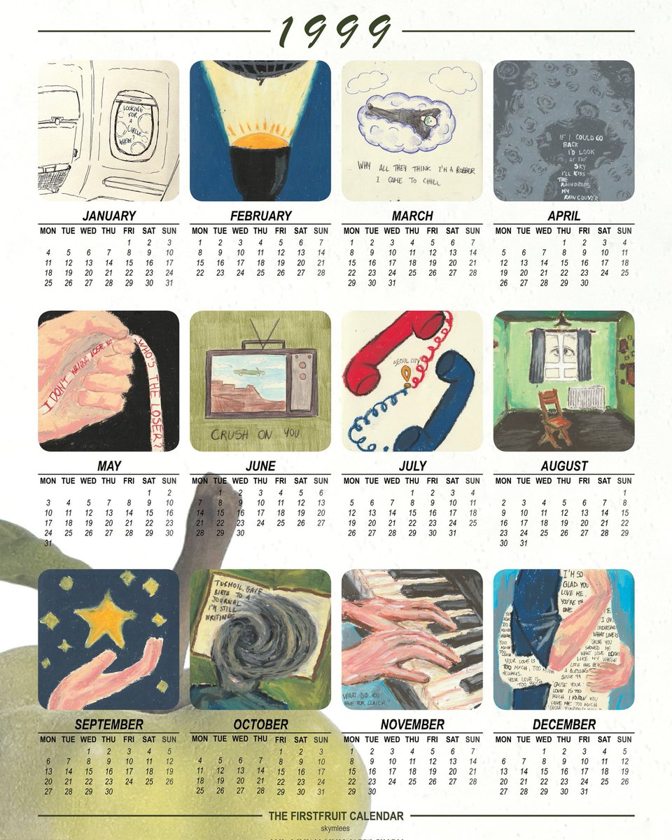 skymlees's tweet image. The Firstfruit calendar