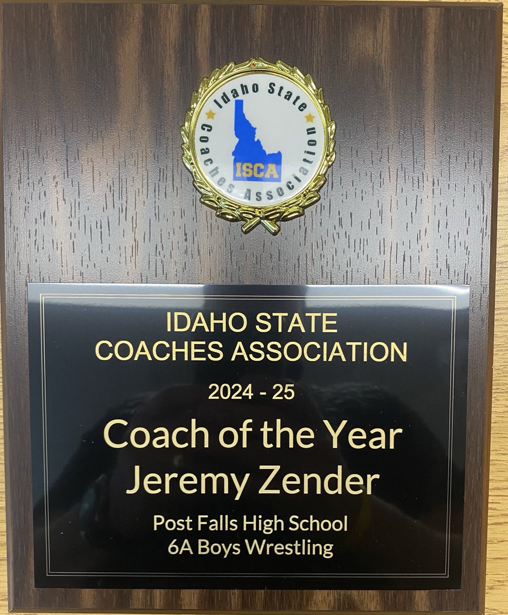 Congratulations Coach Zender!