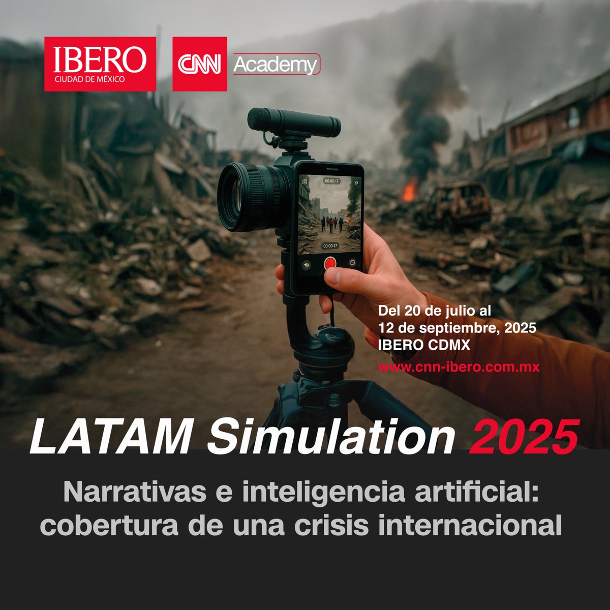 ¿Por qué participar en LATAM Simulation 2025? Networking internacional, formación práctica y colaboración con CNN. 
Info aquí 👉cnn-ibero.com.mx/latam-simulati…