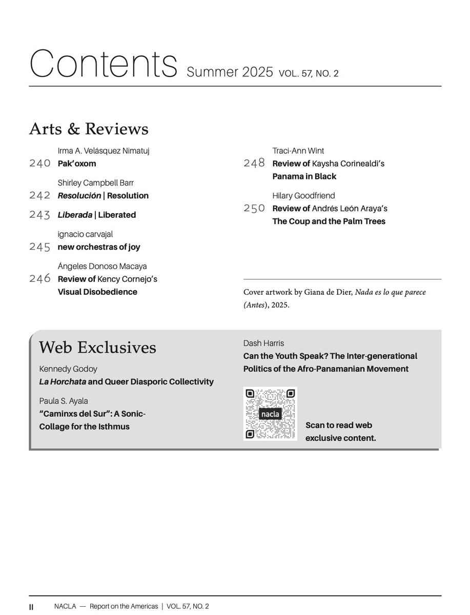 Bret Gustafson (@bretgustafson) on Twitter photo <a href="/NACLA/">NACLA Report</a> <a href="/KCorinealdi/">Kaysha Corinealdi</a> <a href="/infrapolitics/">Jorge Cuéllar</a> And here's the TOC - so much amazing work - come to the <a href="/NACLA/">NACLA Report</a> and @SALALM issue launch -June 3! (link two posts above) <a href="/NACLA/">NACLA Report</a> <a href="/KCorinealdi/">Kaysha Corinealdi</a> <a href="/infrapolitics/">Jorge Cuéllar</a> And here's the TOC - so much amazing work - come to the <a href="/NACLA/">NACLA Report</a> and @SALALM issue launch -June 3! (link two posts above)